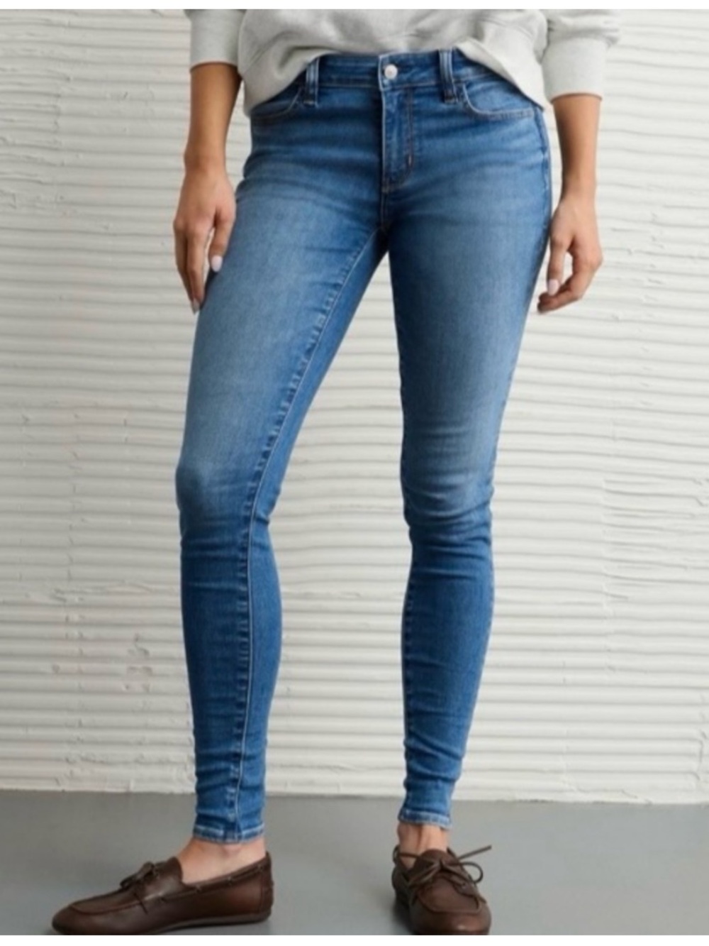 🟠NWT AMERICAN EAGLE Stretch Jegging Jean in BLACK Sz 2